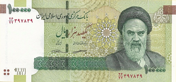 (Ira-093) Iran P151(R) - 100.000 Rials 2010 (Sign.36) (REPLACEME